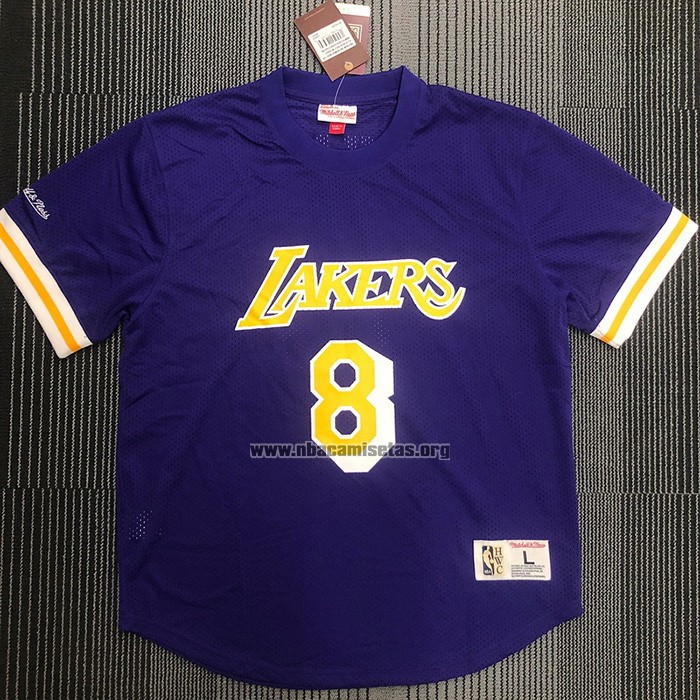 Camiseta Manga Corta Los Angeles Lakers Kobe Bryant NO 8 Violeta